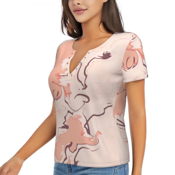 Women's V-Neck T-Shirt - Image 2