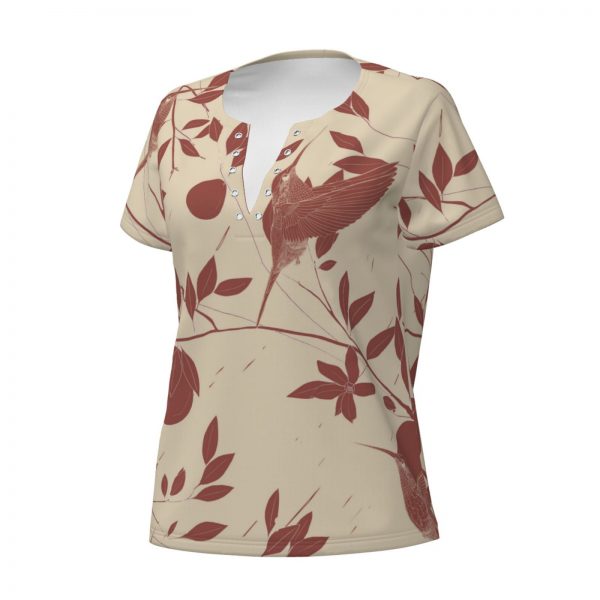 Women's V-Neck T-Shirt - Image 3