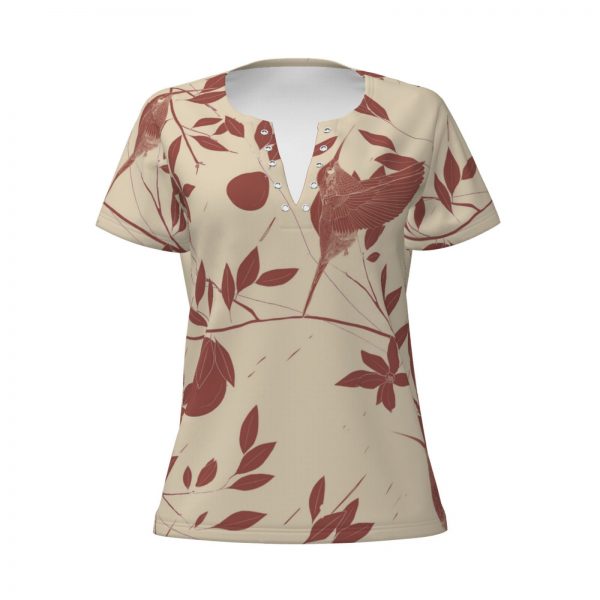 Women's V-Neck T-Shirt - Image 4