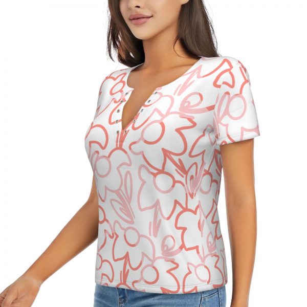 Women's V-Neck T-Shirt - Image 2